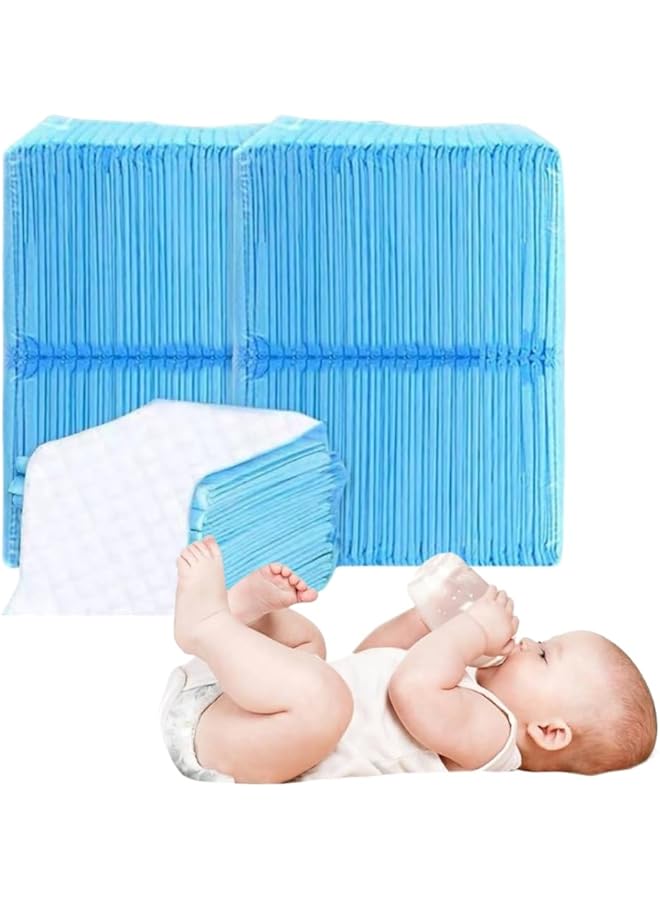 Baby Disposable Changing Pad Baby Changing Mat For Leak Proof Underpad Bed Table Protector Mat Thickened Leak Proof Urine Pad Highly Absorbent Urine Pad Suitable For Baby Beds (18*24Inches 50Pcs) - Image 1