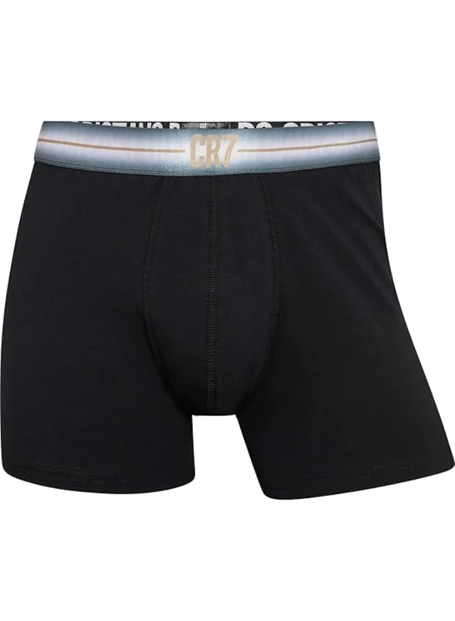 CR7  CR7 Men's Cotton Trunks – 3-Pack Comfortable Stretch Boxer Briefs by Cristiano Ronaldo – Soft Breathable Underwear Basics for Men | Best Price UAE