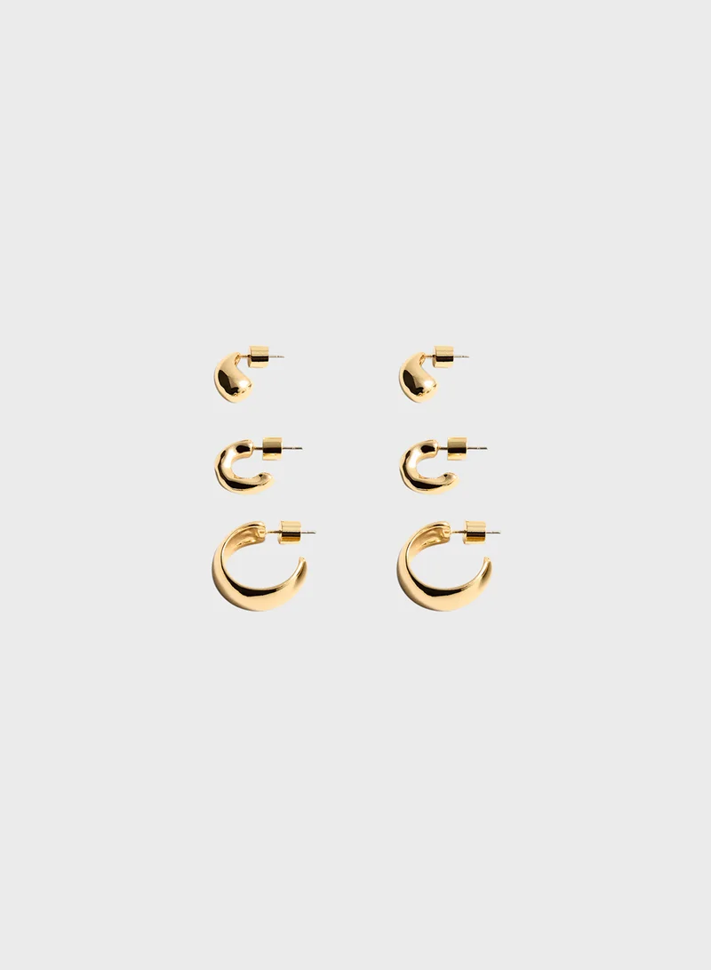 مانجو Set Of Hoop Earrings