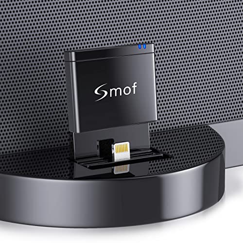 Smof 8 Pin Bluetooth Adapter Receiver Only for Bose Sounddock III/XT, Philips DS1155B/93, Philips AJ7260D/93, JBL MS302GM, Yamaha TSX-14, iHome IPL8BN, Zeppelin Air C Bowers Wilkons, RSR DS406BT - Image 1