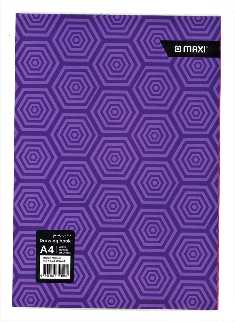 Maxi - Maxi A4 Drawing Book 20 Sheets - Image 1