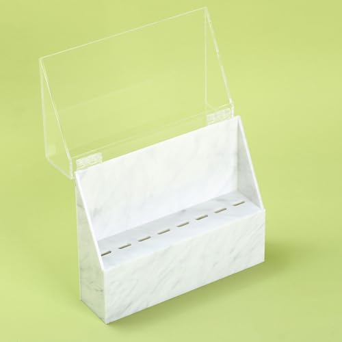 LIXIMMAZN 8 Holes Tweezers Holder, Acrylic Rack Storage Eyelash Extension Tools with Dust Cover Tweezer Display Stand Holder Eyelash Extension Supplies Acrylic Display Stand Tool Salon - Image 4