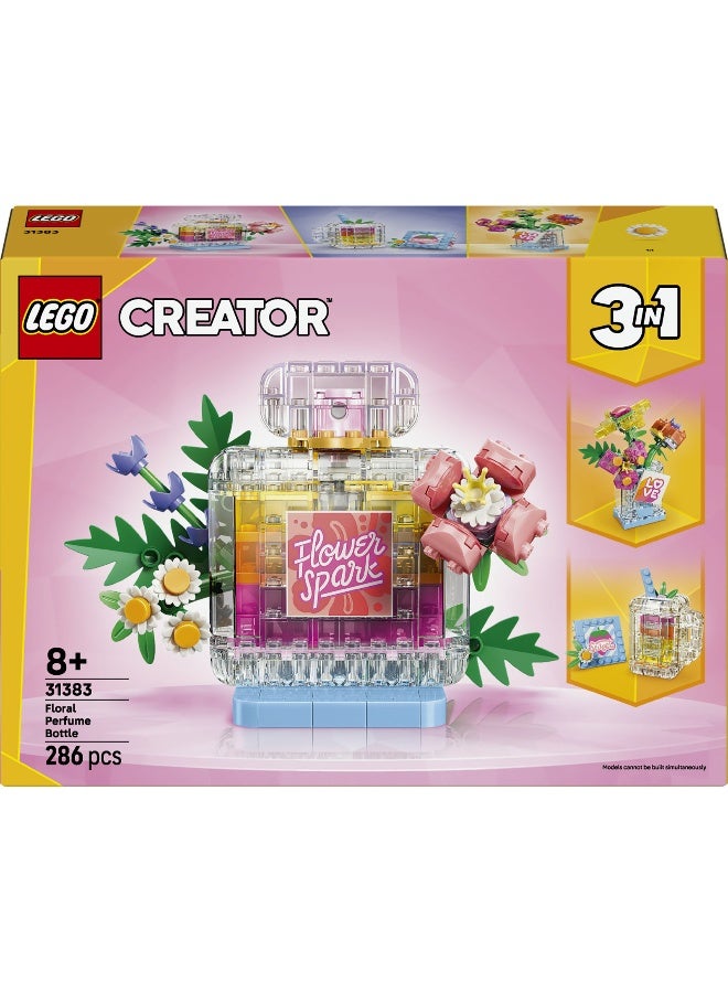 LEGO Creator 3 in 1 Floral Decor Perfume Bottle 31383 Building Toy Set (839 Pieces) - Image 2