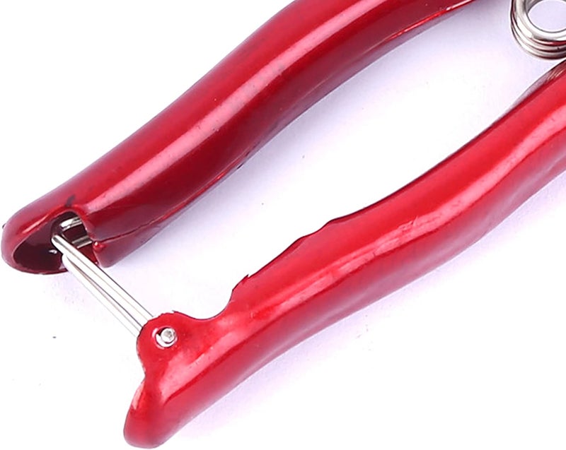 LCDCM Grass Sheep Shear - Coated Wear-Resistant Handle, Manganese Steel Double-Edged, Strong Spring Suitable For Manual Shearing of Cow, Sheep, and Horse Hair (Red 12.6 inches) - Image 3