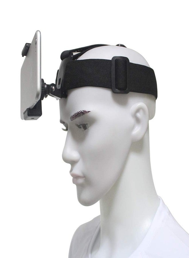 اكشن برو حامل هاتف يُثبّت على حزام الرأس من Action Pro، مع محول تثبيت على حامل ثلاثي القوائم ومسمار إبهام طويل، متوافق مع كاميرات GoPro 12/11/10/9/8/7/6/5/4/SJCAM وغيرها من كاميرات الحركة وجميع الهواتف الذكية. - Image 2