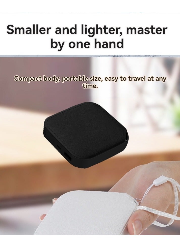 بنك طاقة صغير بسعة 20000 مللي أمبير في الساعة، بنك طاقة محمول صغير الحجم ومبتكر ورفيع للغاية (أسود) - Image 4