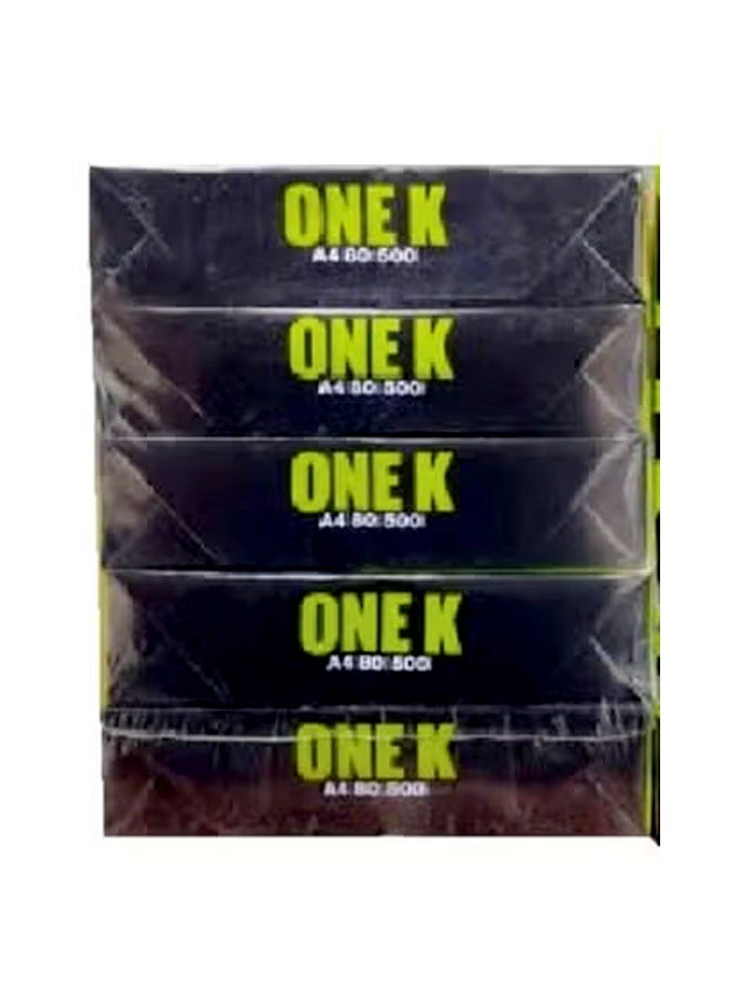 Paper ONE K  Paper A4 80 gsm, (Box of 5 reams) - Image 2