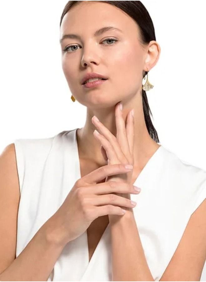 Chomel - Stunning Gingko Drop Studs Earrings - Image 1