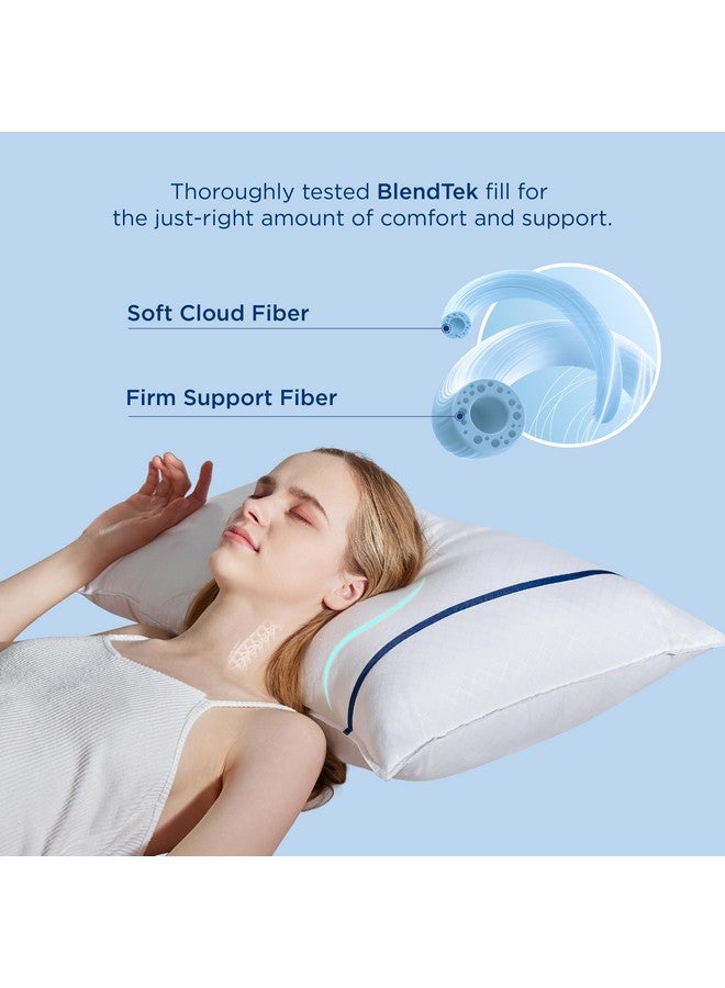 Bedsure Bedsure King Pillows 2 Pack - King Size Pillows Set of 2 Hotel Quality Fluffy Bed Pillows for Sleeping, Breathable Cover, Soft & Supportive Down Alternative Filling for Side, Back or Stomach Sleepers  - Image 3