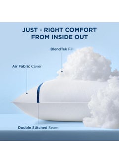 Bedsure Bedsure King Pillows 2 Pack - King Size Pillows Set of 2 Hotel Quality Fluffy Bed Pillows for Sleeping, Breathable Cover, Soft & Supportive Down Alternative Filling for Side, Back or Stomach Sleepers  - Image 2