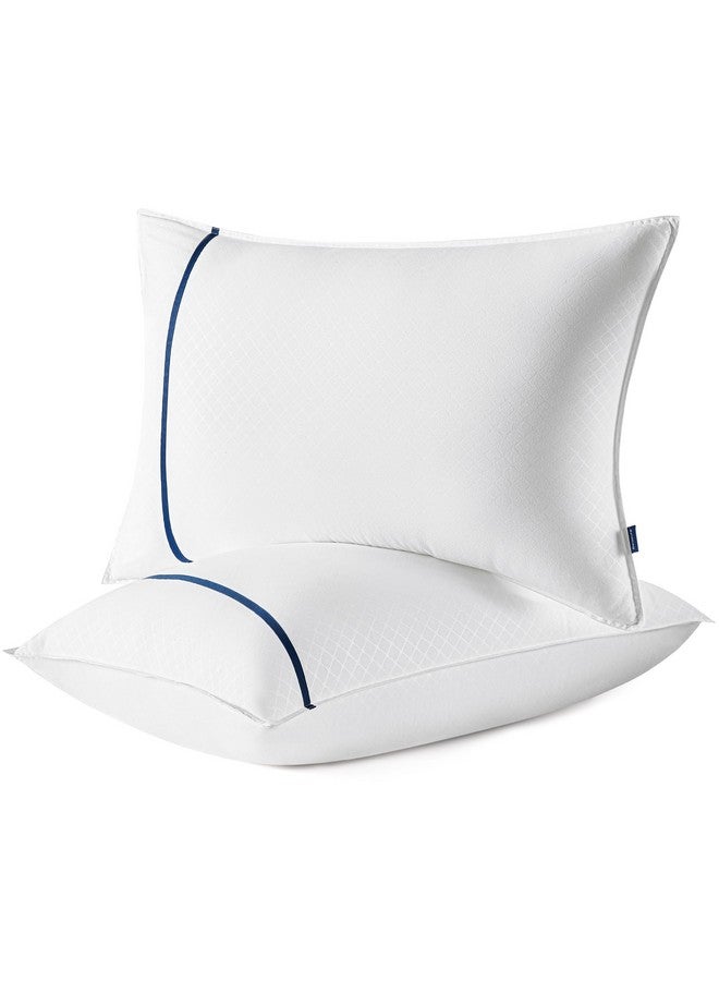 Bedsure Bedsure King Pillows 2 Pack - King Size Pillows Set of 2 Hotel Quality Fluffy Bed Pillows for Sleeping, Breathable Cover, Soft & Supportive Down Alternative Filling for Side, Back or Stomach Sleepers  - Image 1