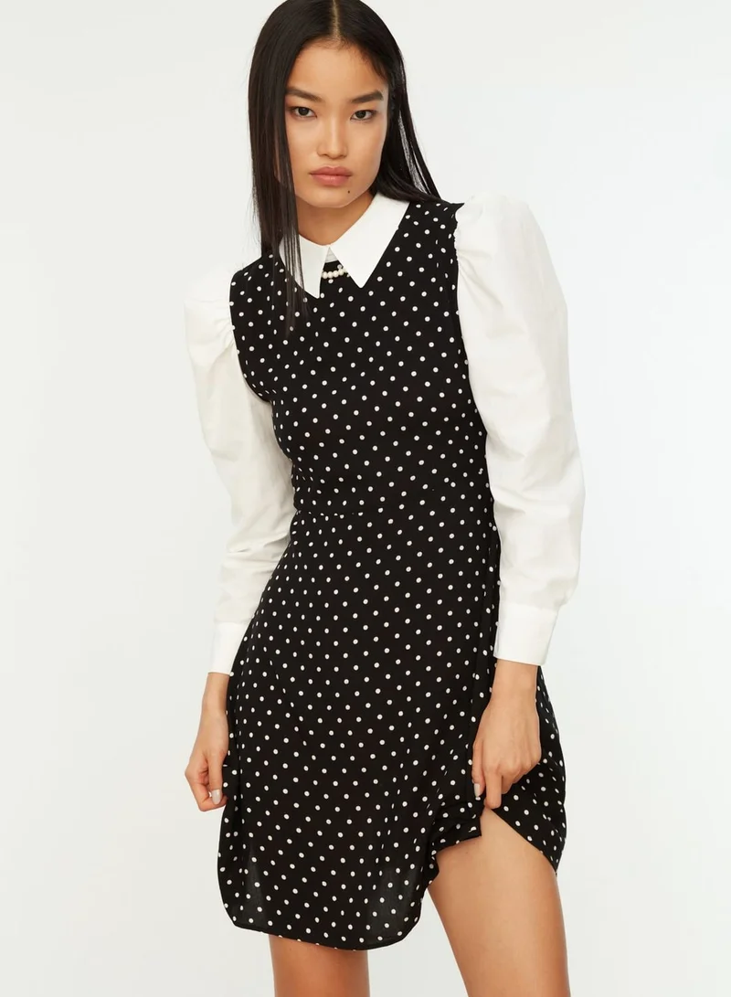 trendyol Polka Dot Mini Dress