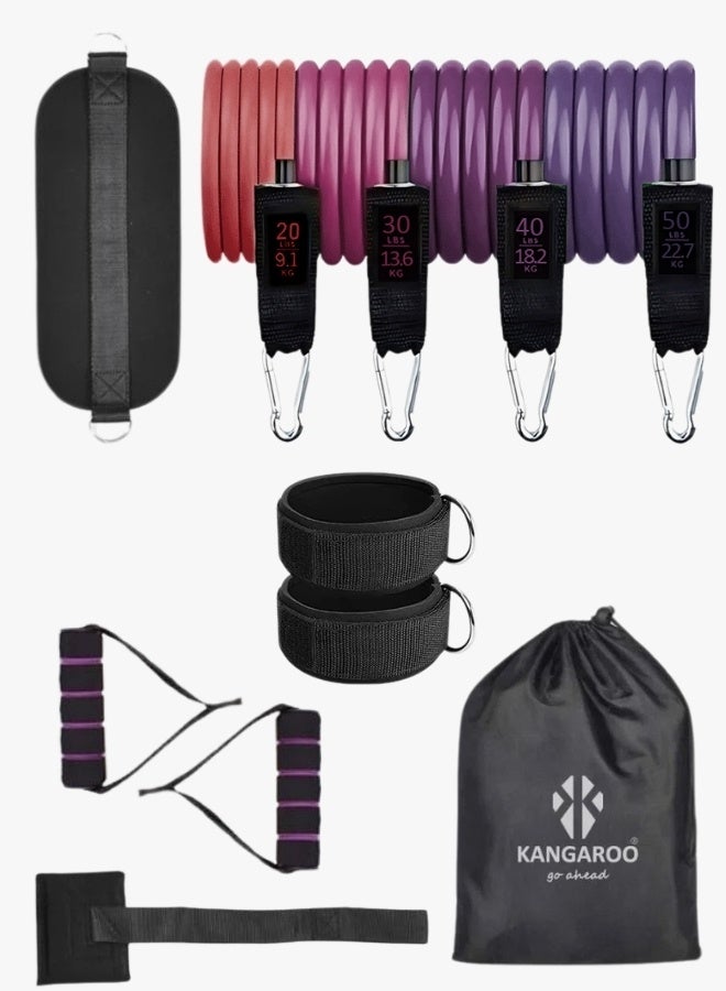 كانجرو طقم أشرطة مقاومة للياقة البدنية مكون من 11 قطعة - Image 1