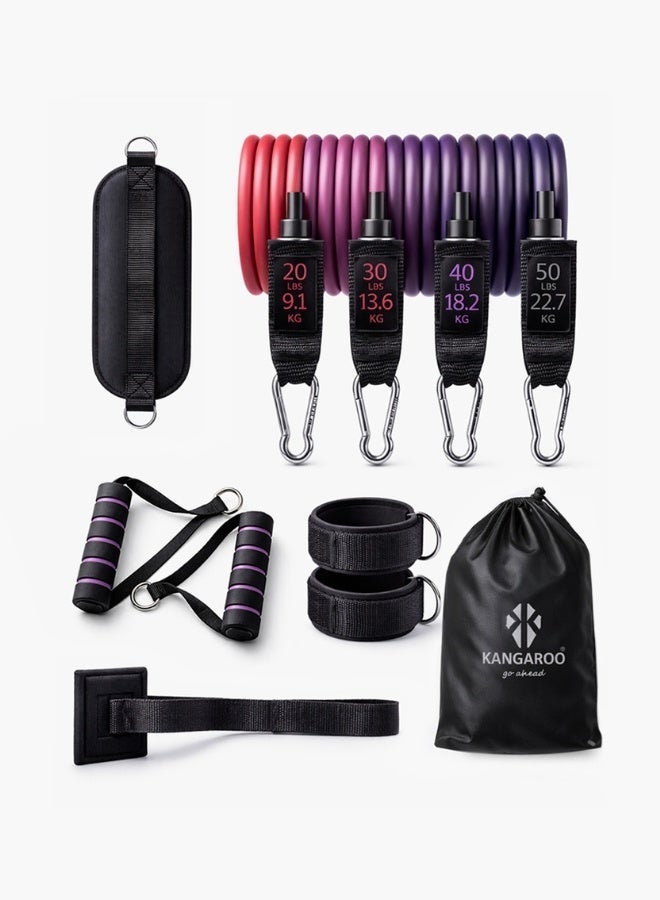 كانجرو طقم أشرطة مقاومة للياقة البدنية مكون من 11 قطعة - Image 1