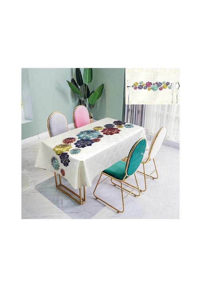Table cover, Colourful Flowers, China