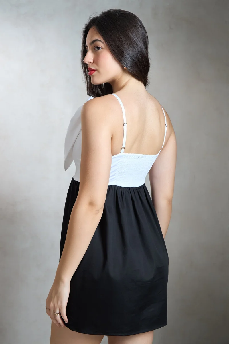 Virgio Bow Accent Dress