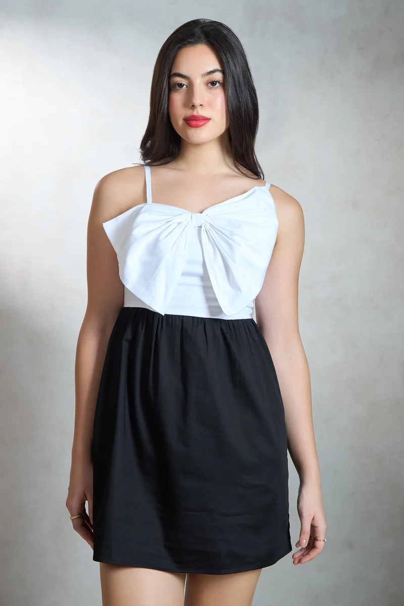 Virgio Bow Accent Dress
