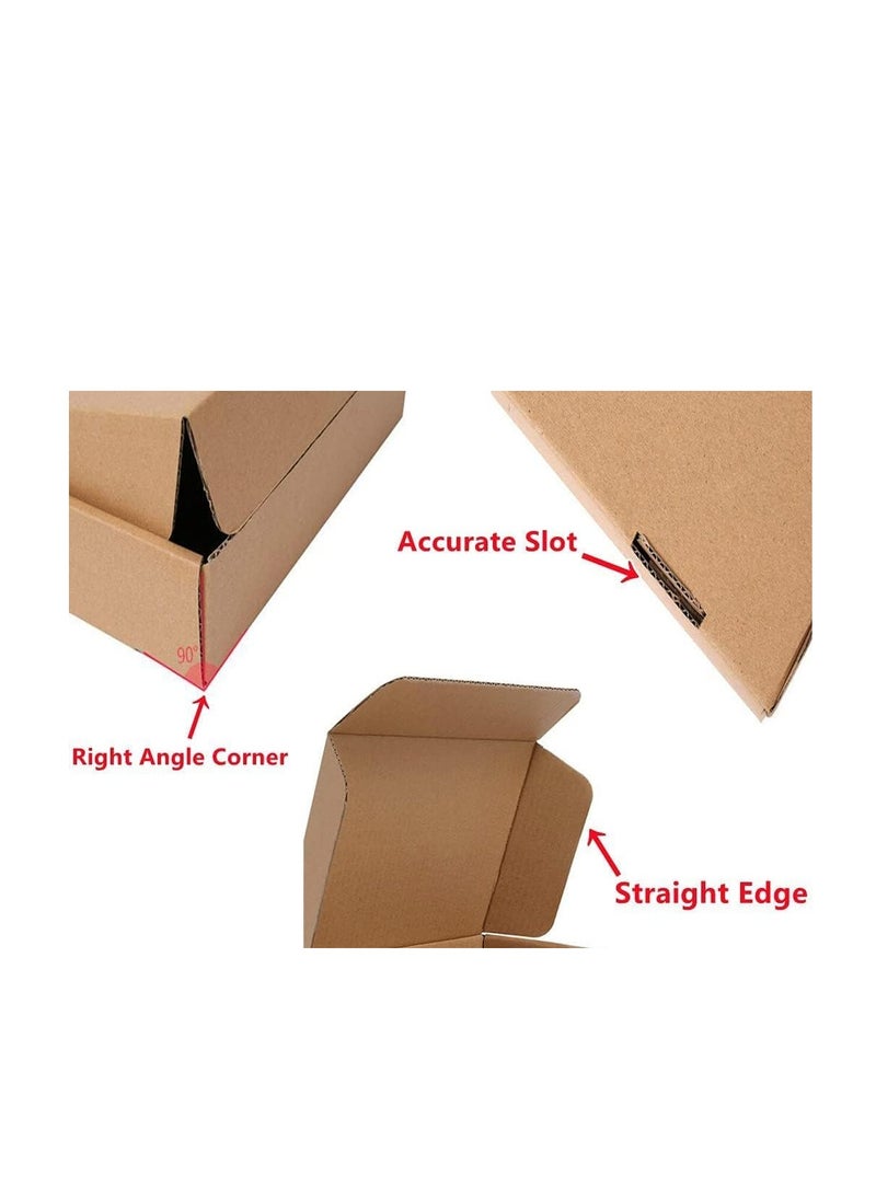 Generic Corrugated Cardboard Carton Shipping Boxes, 25×20×9cm Mail Small Parcel Postal Boxes, Brown Packaging Mailing Boxes for Business, Posting, Storing or Gift  - Image 4