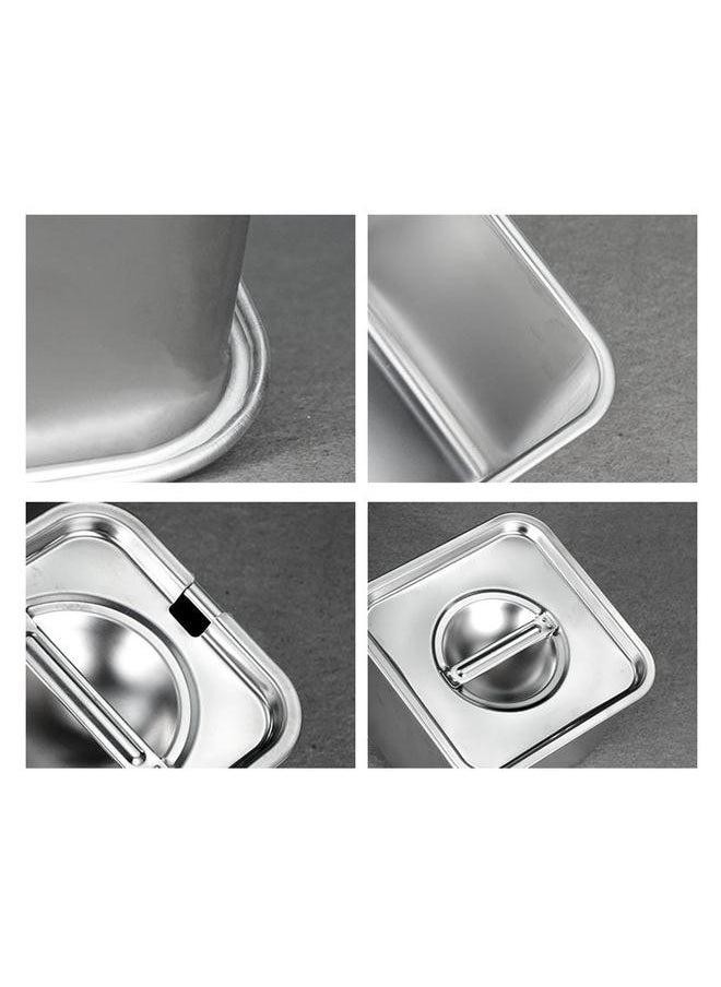 Thoraya Stainless Steel Spice Box Quadrate Anti Rust Rounded Corners Seasoning Storage Box for Commercial Kitchens Restaurants 14cm/5.5in  - Image 5