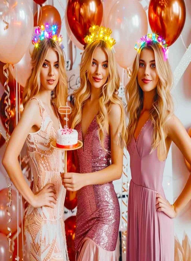 Zoestar Light Up Happy Birthday Headband Led It's My Birthday Hair Accessories for Women (Multicolour, One Size) - Image 5