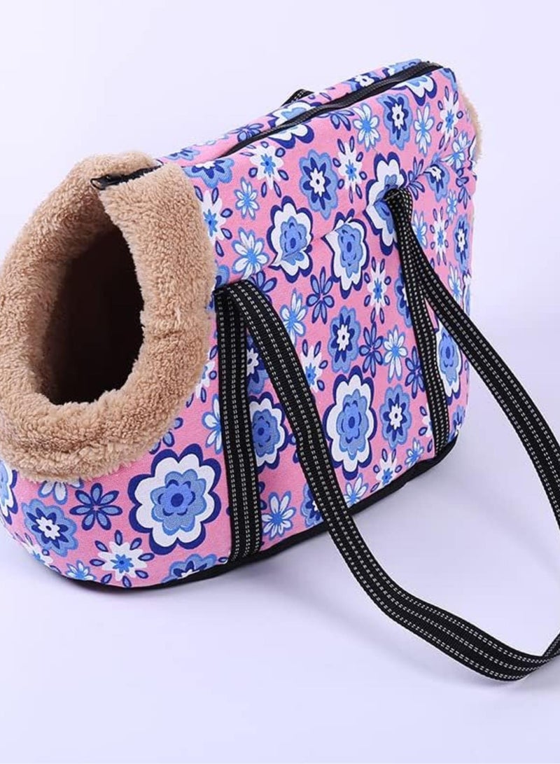 GGOOT Puppy Sling,Cat Sling Soft Pet Small Dogs Carrier Bag Dog Backpack Puppy Pet Cat Shoulder Bags Outdoor Travel Slings For Chihuahua Pet Cat Products(Purplish Red,40 x 18 x 20 CM) - Image 1