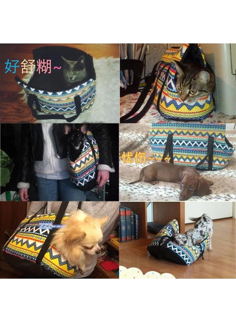 GGOOT Puppy Sling,Cat Sling Soft Pet Small Dogs Carrier Bag Dog Backpack Puppy Pet Cat Shoulder Bags Outdoor Travel Slings For Chihuahua Pet Cat Products(Purplish Red,40 x 18 x 20 CM) - Image 3
