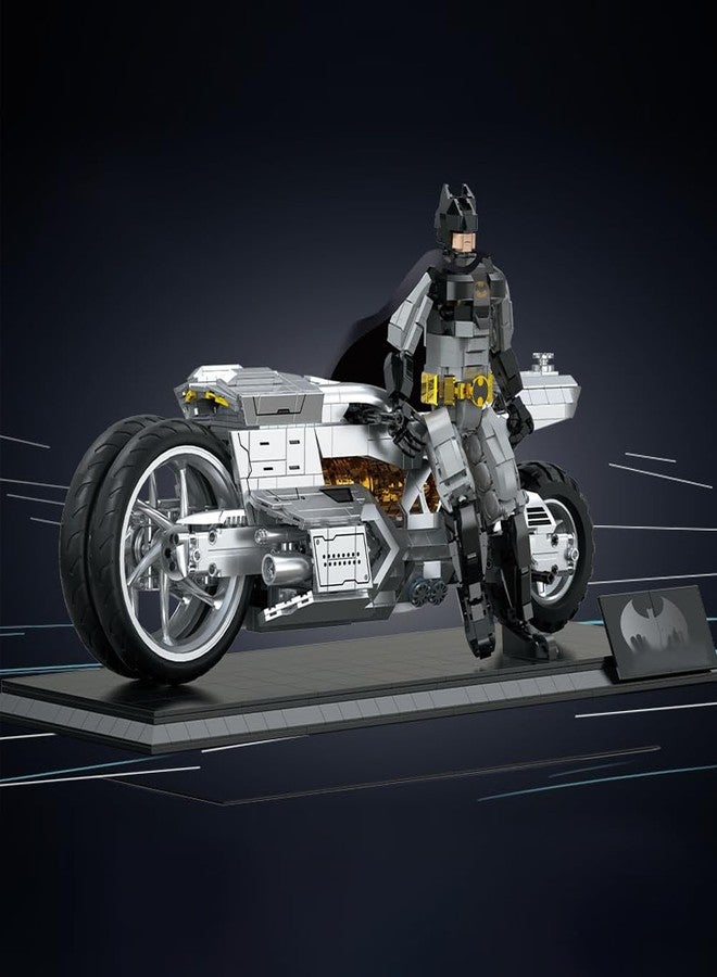 DUANT Dark K-Night Motorcycle Building Blocks Set for Adults, Classic Vintage Motorbike Model Toy, Collectible Gift for Motorcycle Enthusiasts- 2412Pcs - Image 3
