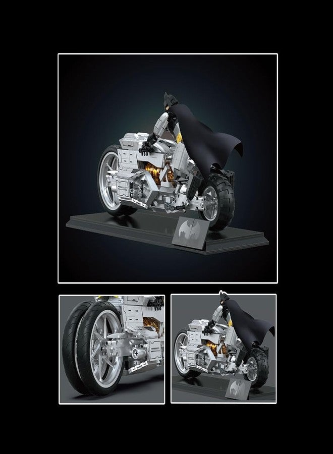 DUANT Dark K-Night Motorcycle Building Blocks Set for Adults, Classic Vintage Motorbike Model Toy, Collectible Gift for Motorcycle Enthusiasts- 2412Pcs - Image 5