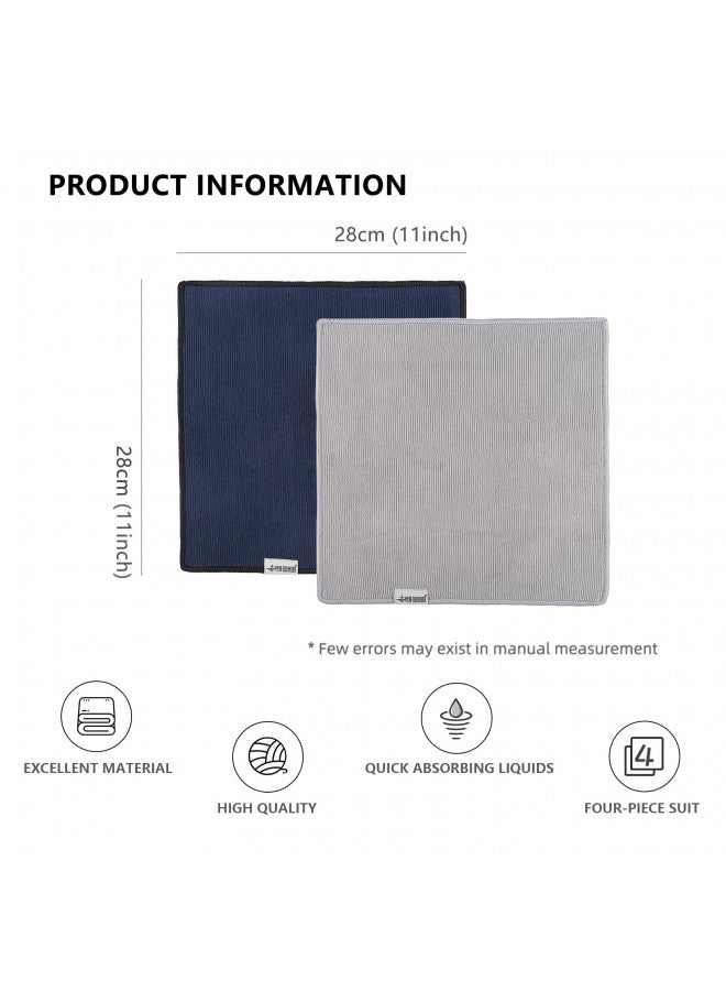 MHW-3BOMBER Barista Towels for Espresso 4Pack, 11" Microfiber Barista Cloth Espresso Cleaning Towel for Coffee Bar - Coffee Cleaning Accessories fit Espresso Machine|Steam Wand|Countertop CT5322 - Image 4