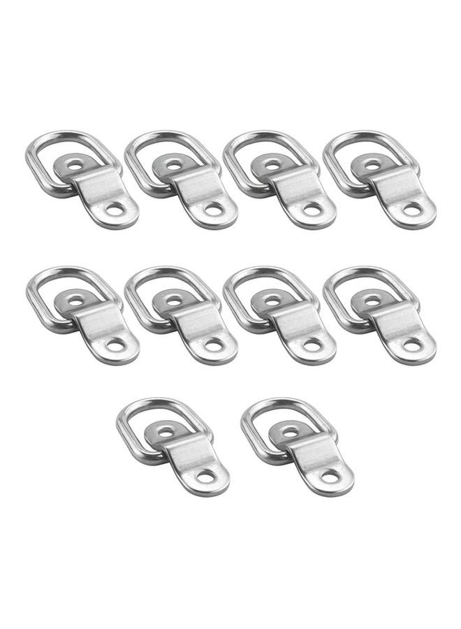 10pcs Multi Functional D Type Ring Strap Cargo Trailer Anchor Point Triangle Hook - Image 1