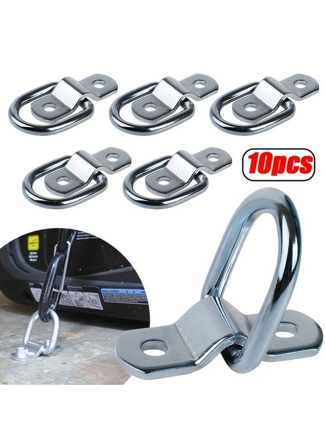 10pcs Multi Functional D Type Ring Strap Cargo Trailer Anchor Point Triangle Hook - Image 2