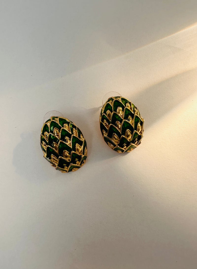 French Luxury  Vintage Round Earrings - Image 5
