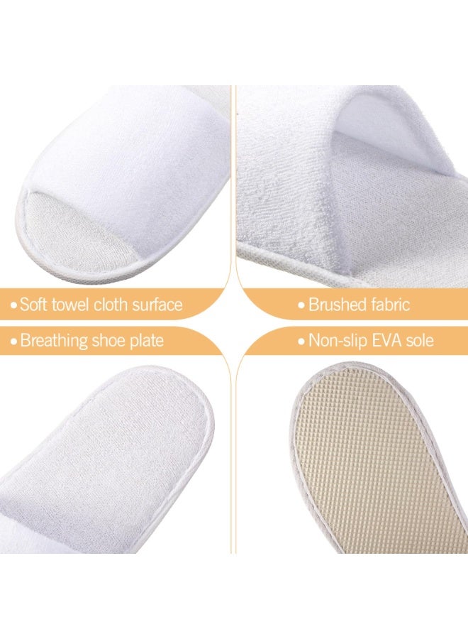 24 Pairs Spa Disposable Slippers Open Toe Non Slip Slippers for Women Men Guests Hotels Home Party Housewarming - Image 5