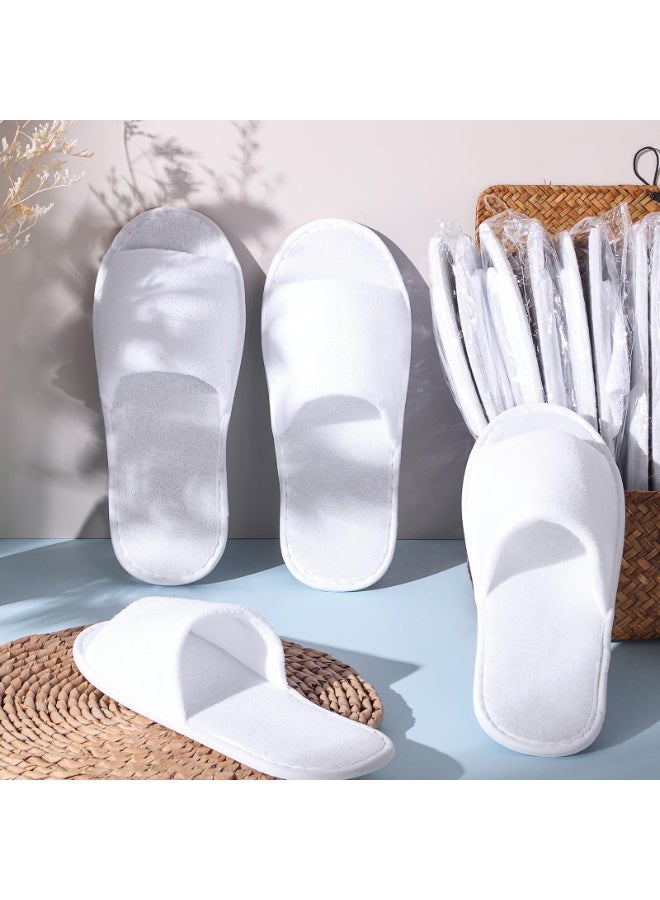 24 Pairs Spa Disposable Slippers Open Toe Non Slip Slippers for Women Men Guests Hotels Home Party Housewarming - Image 3