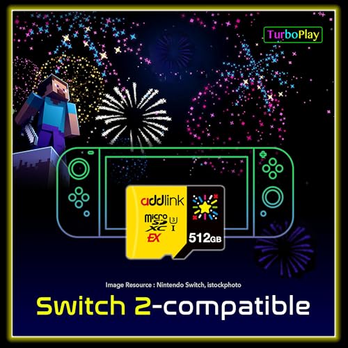 addlink 512GB Gaming microSD Express Card for Nintendo-Switch 2, Speed Up to R/W 880/750 MB/s MicroSDXC Express Memory, ROG Ally, Steam Deck, Camera UHS-I, C10, U3, V30, Full HD 4K - Image 4