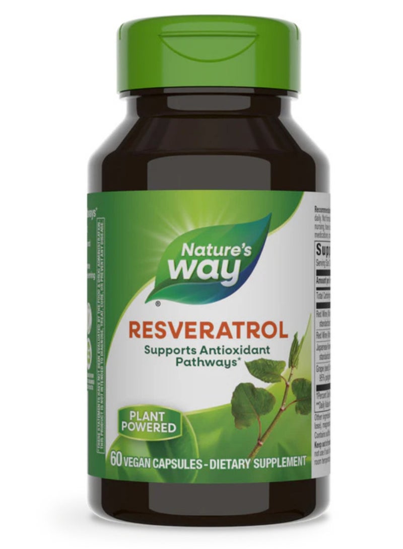 Nature's Premium Blend Resveratrol 60 Vegan Capsules 