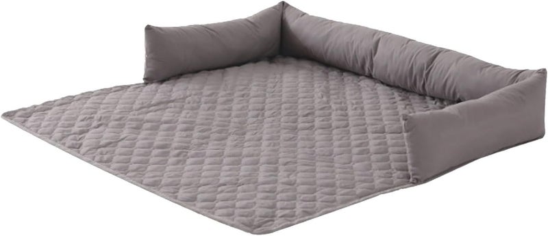 Light Grey XL Thick Soft Pet Bed Mattress Cushion Blanket Mat Furniture Protector - Image 1