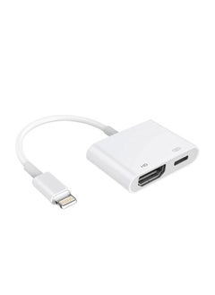 Lightning To HDMI AV Adapter White