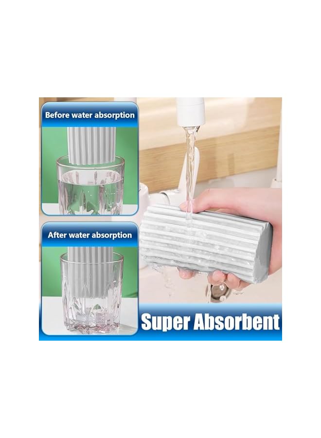 promass Dusting Sponge, Magic Brush Cleaner Dust Cleaner Reusable Damp Duster Cleaning Tools Soft Cleaning Brush for Utensils Cleaning Supplies 4 Pcs - Image 5