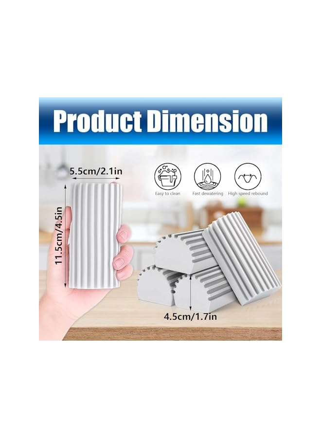 promass Dusting Sponge, Magic Brush Cleaner Dust Cleaner Reusable Damp Duster Cleaning Tools Soft Cleaning Brush for Utensils Cleaning Supplies 4 Pcs - Image 2