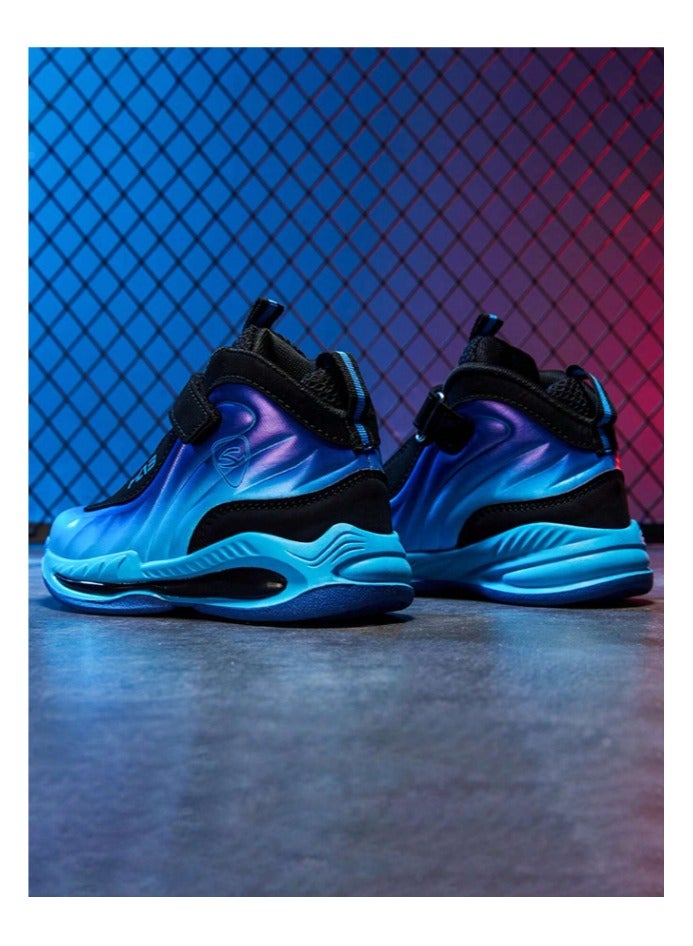 بونكا حذاء رياضي مكتنز ألوان متدرجة بطباعة أحرف رقبة عالي للأولاد - Image 3