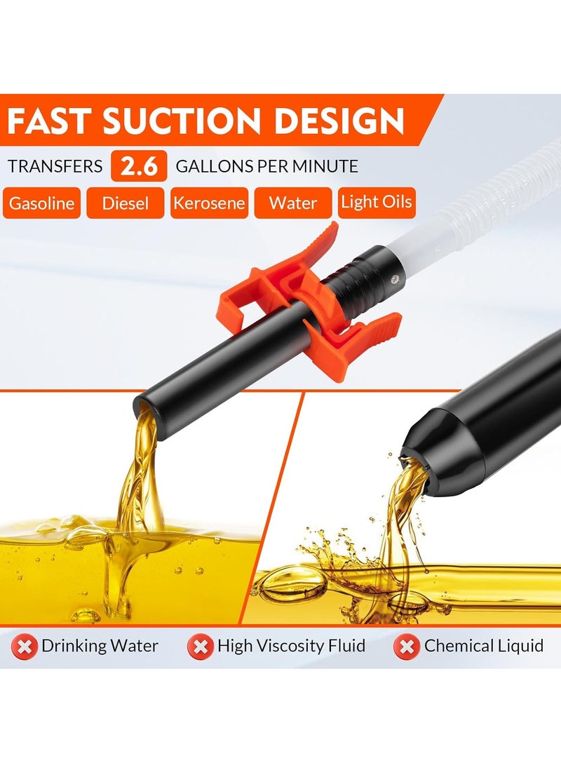 general Portable Transfer Pump Battery Operated Electric Siphon Pump for Gas, Fuel, Diesel, Water Transfer 2.6 GPM Flow Oil Extractor -Easy to Use Hand Fuel Pump, Multi-Use Siphon Fuel Transfer Pump - Image 2