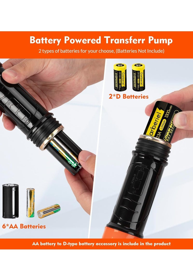 general Portable Transfer Pump Battery Operated Electric Siphon Pump for Gas, Fuel, Diesel, Water Transfer 2.6 GPM Flow Oil Extractor -Easy to Use Hand Fuel Pump, Multi-Use Siphon Fuel Transfer Pump - Image 5