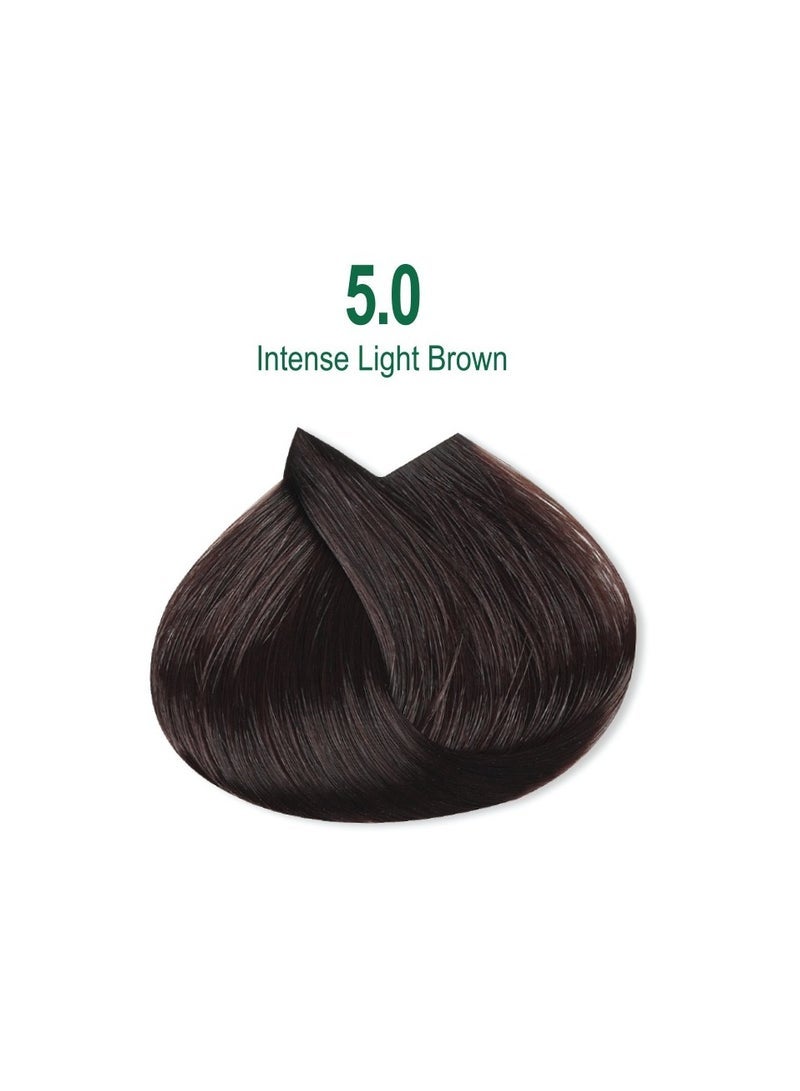 NEVA Naturalis Permanent Hair Color, Vegan,100% Gray Coverage, Organic, No Harmful Chemicals, Ammonia Free, Long-Lasting - INTENSE LIGHT BROWN - 5.0 - Image 2
