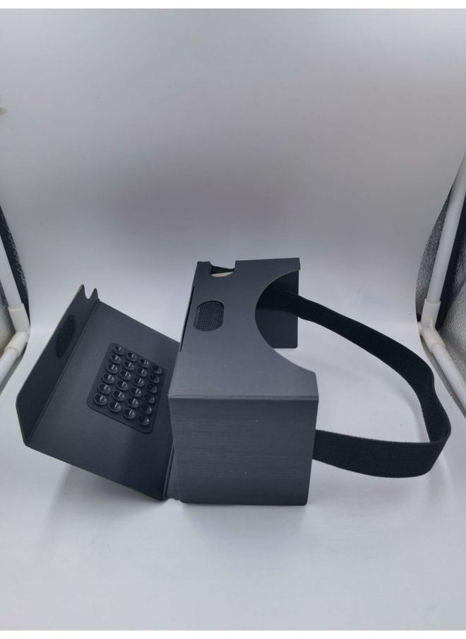 Generic Vr Glasses Cardboard Google Carton Vr Virtual Reality 3d Glasses Helmet Vr Wholesale-Color:Second Generation Black Card MAX(7 Inches)  - Image 1