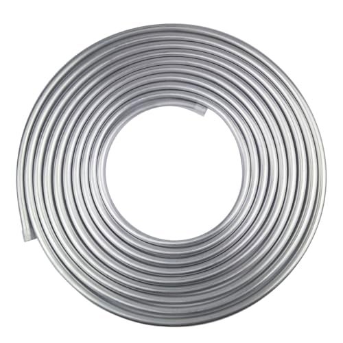 Shonee 38 Fuel Line 3003 Grade Aluminium Tubing for Brake Line Metal Coiled Gas Line Refrigeration OD38 Wall Thickness0035L50FT Silver - Image 1