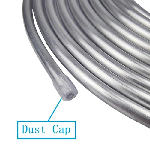 Shonee 38 Fuel Line 3003 Grade Aluminium Tubing for Brake Line Metal Coiled Gas Line Refrigeration OD38 Wall Thickness0035L50FT Silver - Image 3