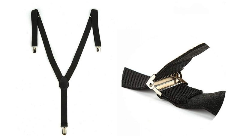 Sinen Baby Suspenders and Bow Tie Set Adjustable Kids Suspender Bowtie Sets for Boys and Girls-Black - Image 3