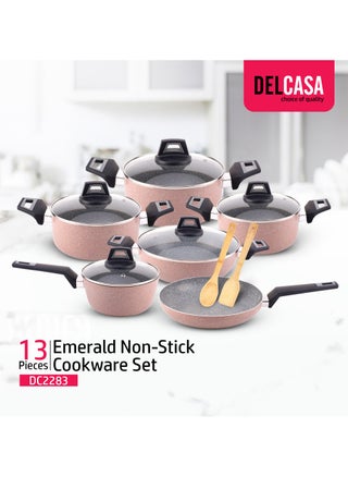 DelCasa Emerald 13 Piece Non-Stick Cookware Set DC2283 - pzsku/Z977D28562941FECC2D25Z/45/_/1721391127/877a5338-5c22-488e-abc3-83adc15229ac