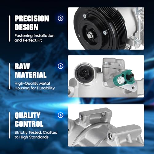 AEagle Air Conditioning Compressor & A/C Clutch for Scion xD 1.8L 2008-2014, for Toyota Corolla 1.8L 2009-2010, for Toyota Matrix 1.8L 2009-2011, 1011210 1111210 1211210 639338 4710608 - Image 4